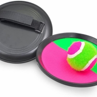 Set 2 palete cu minge, velcro, pink/verde, HS078